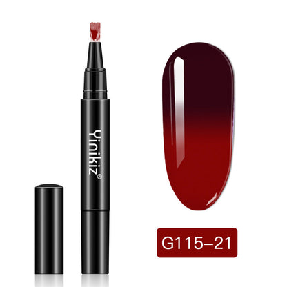 Yinikiz® Temperaturverändernder Nagellack-Gelstift – Drehen zum Freigeben des Klebers