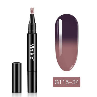 Yinikiz® Temperaturverändernder Nagellack-Gelstift – Drehen zum Freigeben des Klebers