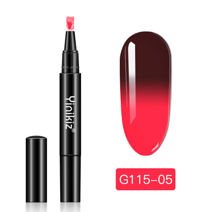 Yinikiz® Temperaturverändernder Nagellack-Gelstift – Drehen zum Freigeben des Klebers